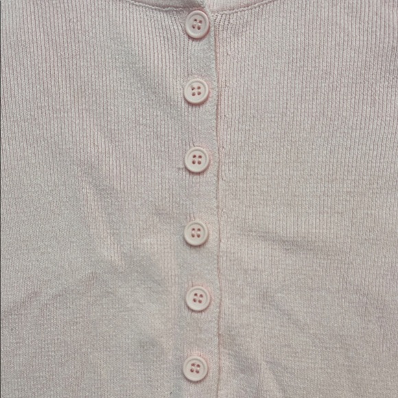 Princess Polly Ballet Pink Button Down Knit Sweater, Size 0 - Picture 4 of 8